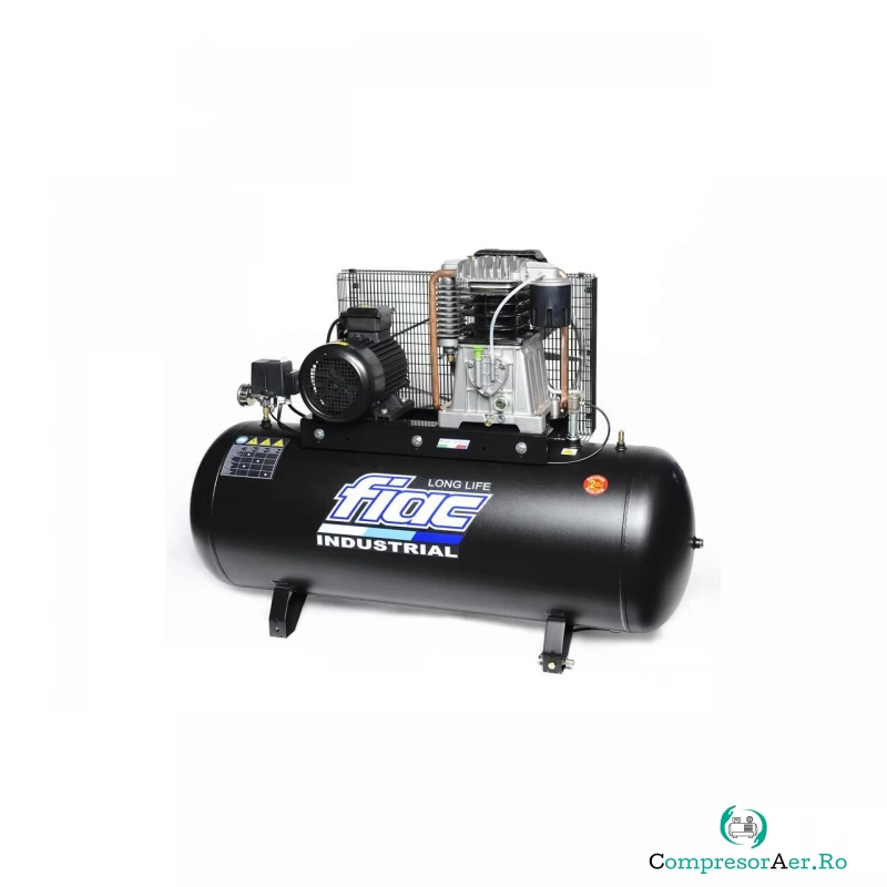 Compresor de aer cu piston trifazat, FIAC Professional Italia, tip AB300-5.5F-LONGLIFE, 380V, rezervor 270l, debit 600l/min, 10 bar, ungere cu ulei