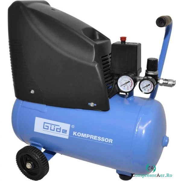 Compresor fara ulei Gude 50111, 1100 W, 24 L, 8 bari la 616.71 lei ron