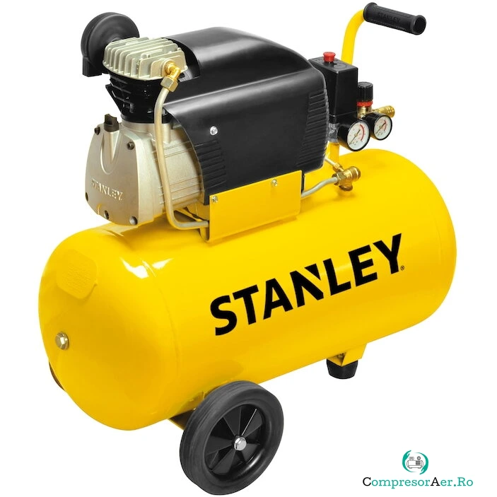 Stanley Compresor aer profesional Stanley D211, 2 CP, 50 l capacitate rezervor, 8 bar presiune lucru, 222 l/min debit aer la 1,056.99 lei ron
